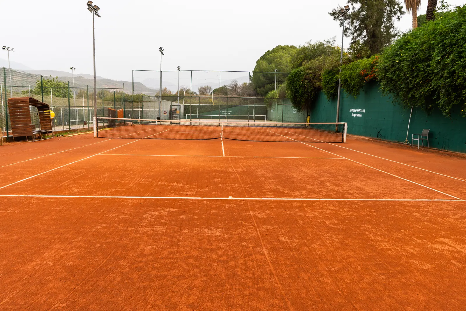 Pista de tierra batida del club